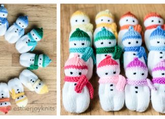 Mini Snowbuddies Free Knitting Pattern