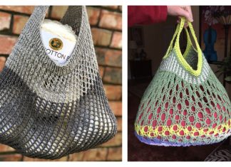 Knit Slouchy Market Bag Free Knitting Patterns