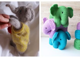 Amigurumi Little Baby Elephant Free Knitting Pattern