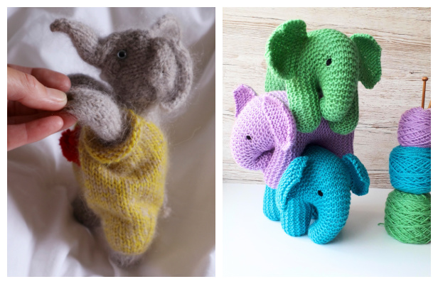 Amigurumi Little Baby Elephant Free Knitting Pattern