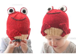 Knit Baby Crab Hat Free Knitting Patterns