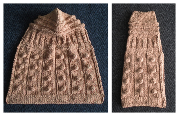 Knit Dalek Hooded Baby Blanket Free Knitting Pattern