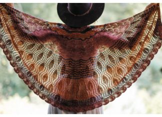 Acalypha Feather Shawl Knitting Pattern