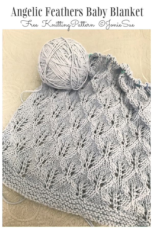 Angelic Feathers Baby Blanket Free Knitting Pattern