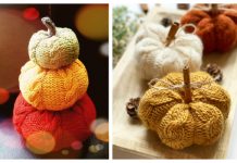 Cable Knit Pumpkins Free Knitting Patterns