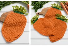 Carrot Dishcloth Free Knitting Pattern