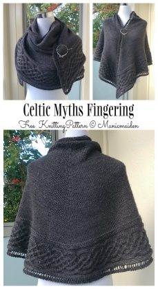 Celtic Myths Shawl Free Knitting Patterns - Knitting Pattern