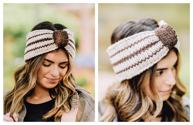 Bronwyn Chunky Headband Free Knitting Pattern