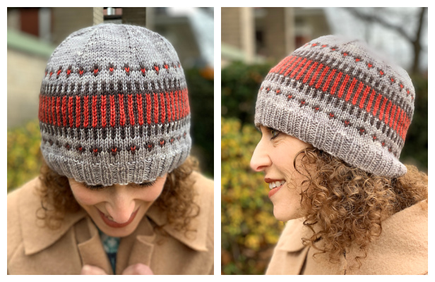 Knit Fair-isle Clayoquot Toque Hat Free Knitting Pattern