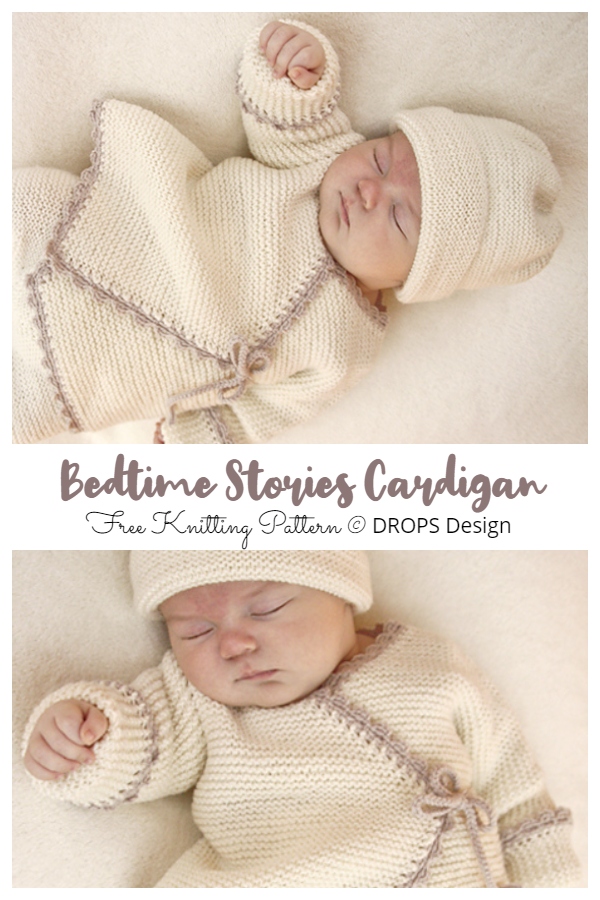 Bedtime Stories Baby Cardigan Free Knitting Pattern