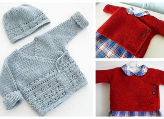 Garter Stitch Baby Kimono Free Knitting Patterns