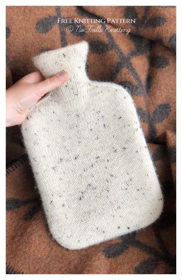The Homebody's Friend Hot Water Bottle Cover Free Knitting Pattern 