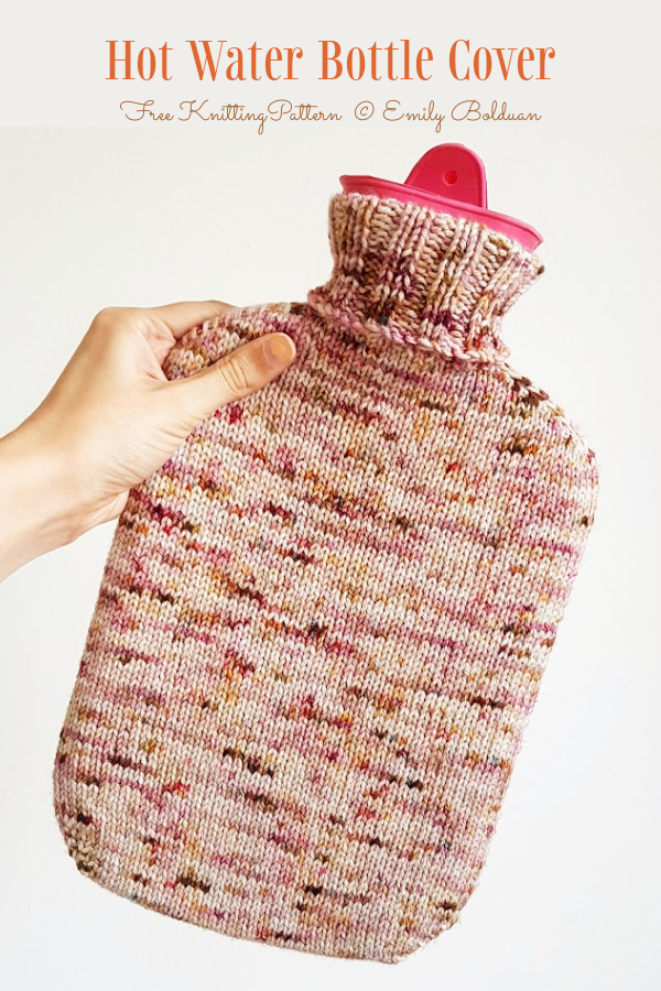 Simple Hot Water Bottle Cover Free Knitting Patterns