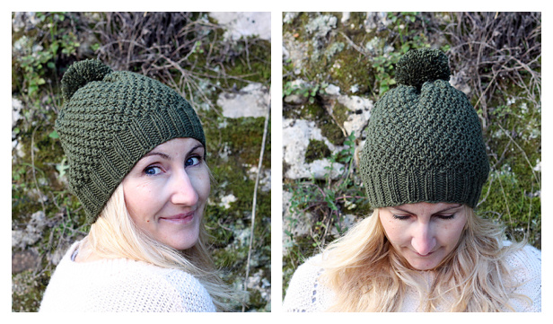 Irish Moss Beanie Hat Free Knitting Pattern - Knitting Pattern