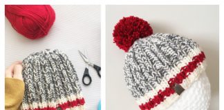 Knit Monkey Stripes Hat Free Knitting Patterns