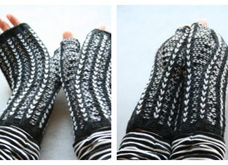 Rhia Mitts Free Knitting Pattern
