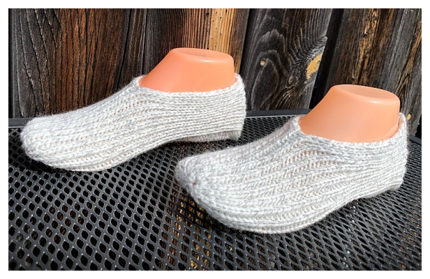 Simple Knit Slippers Free Knitting Pattern