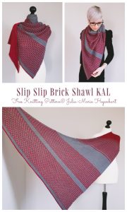 Slip Slip Brick Shawl Free Knitting Pattern - Knitting Pattern