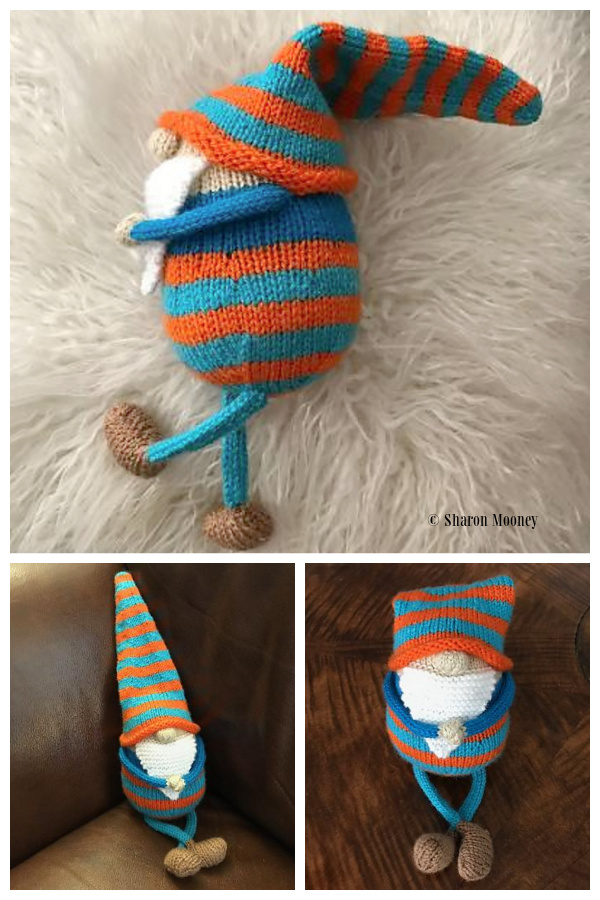 Amigurumi SoCal  Gnome with Legs Knitting Patterns