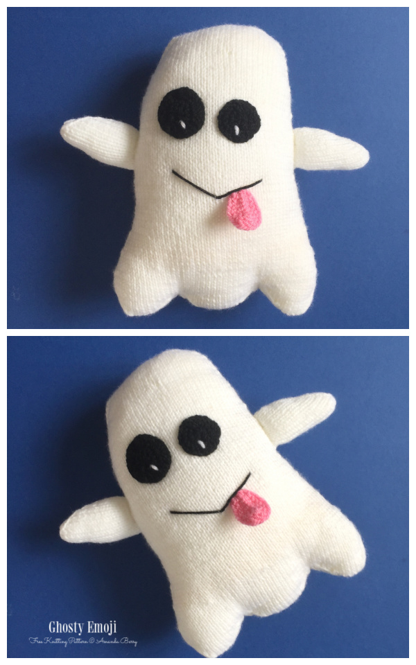 Amigurumi Ghosty Emoji Toys Free Knitting Patterns