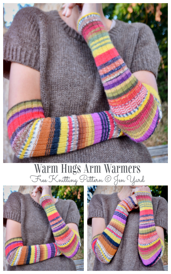 Long Warm Hugs Arm Warmers Free Knitting Patterns