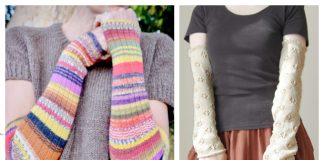 Long Arm Warmers Free Knitting Patterns