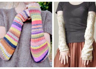 Long Arm Warmers Free Knitting Patterns
