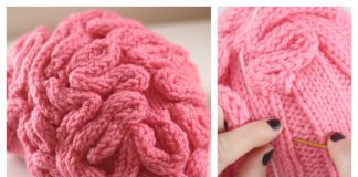 Brain Hat Free Knitting Pattern
