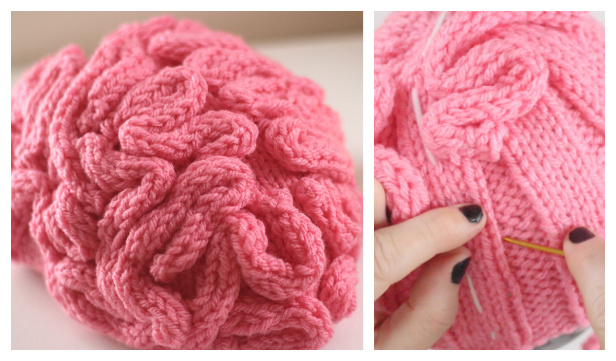 Brain Hat Free Knitting Pattern