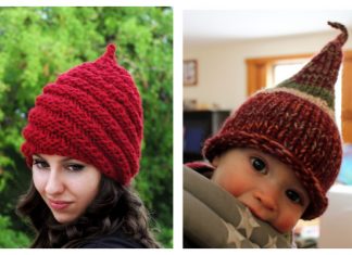 Christmas Gnome Hat Free Knitting Patterns