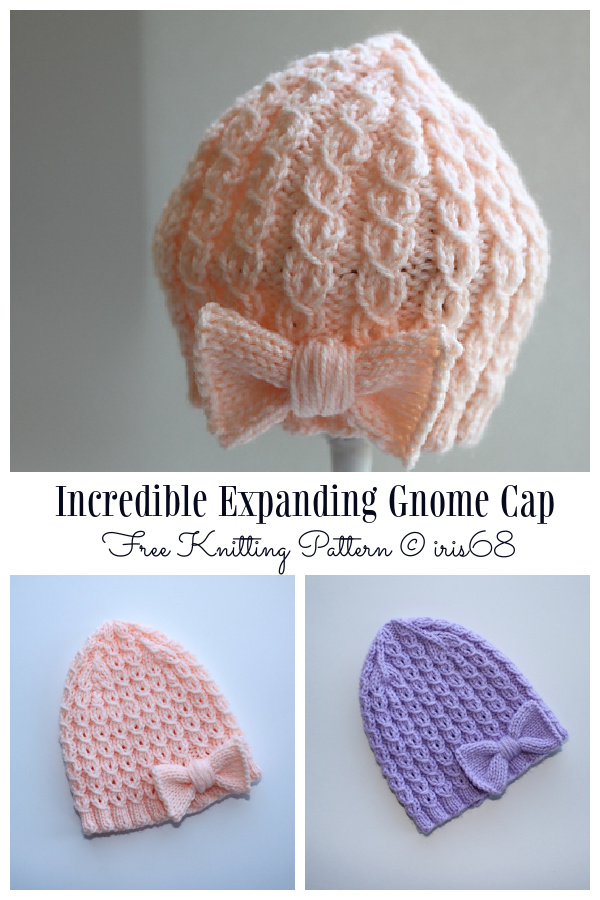 Incredible Expanding Gnome Cap Knitting Patterns