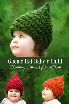 Christmas Gnome Hat Free Knitting Patterns - Knitting Pattern
