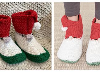 Christmas Gnome Slippers Free Knitting Pattern