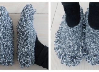 Knit Cleaning Slippers Free Knitting Pattern