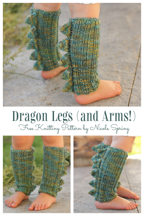 Dragon Legs Leg Warmer Free Knitting Pattern