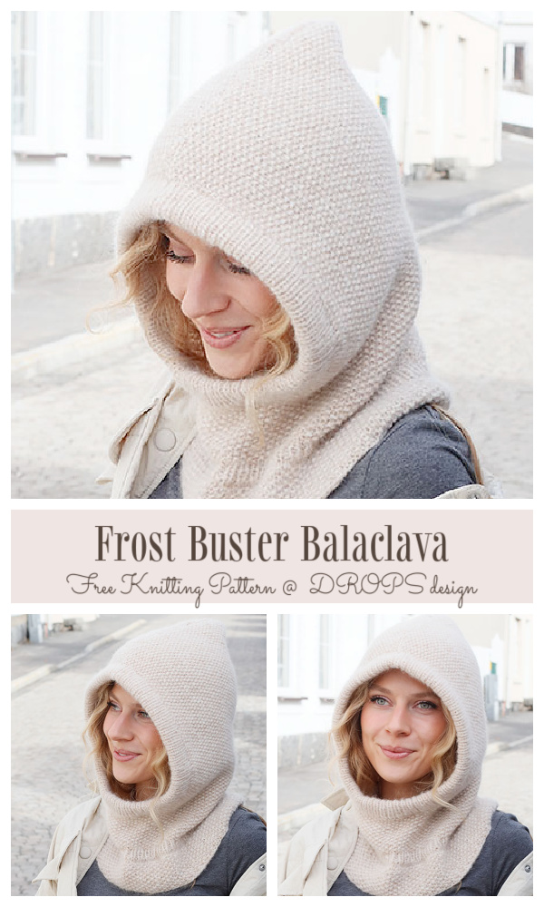 Knit Frost Buster Balaclava Free Knitting Patterns
