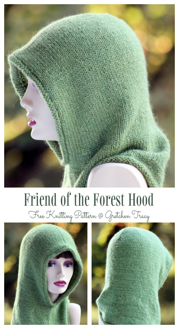 Knit Friend of the Forest Hood Free Knitting Patterns