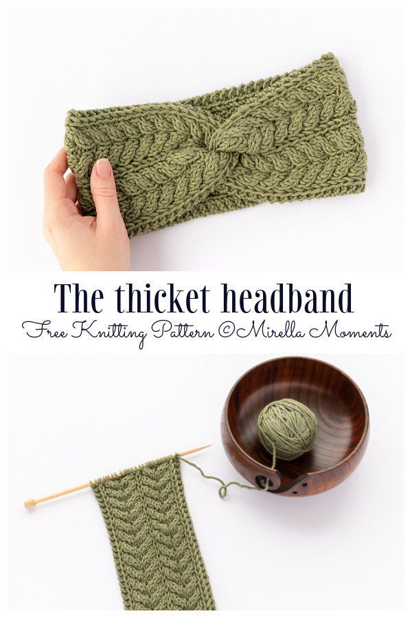 The Twist Cable thicket headband Free Knitting Patterns