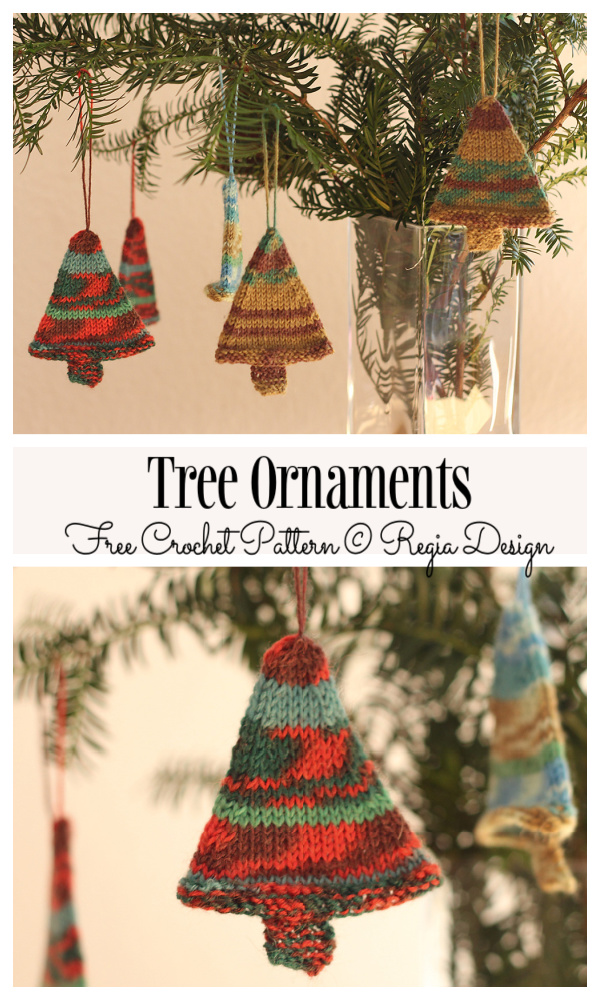Easy Christmas Tree Ornament Free Knitting Patterns