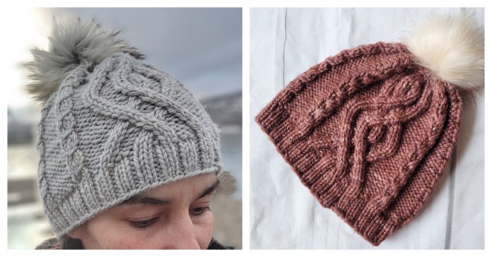 First Tracks Cable Beanie Hat Free Knitting Pattern