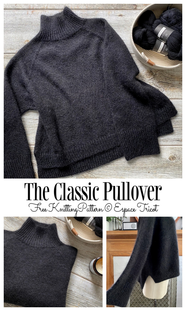 The Classic Turtle Neck Sweater Free Knitting Pattern