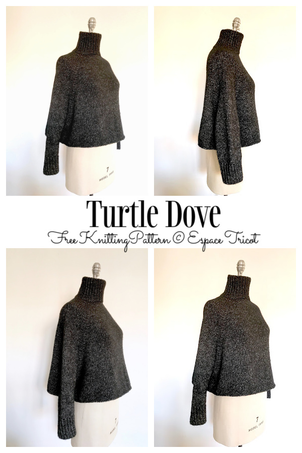 Turtle Dove Sweater Free Knitting Patterns 