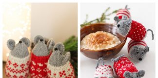 Amigurumi Christmas Mice Free Knitting Patterns