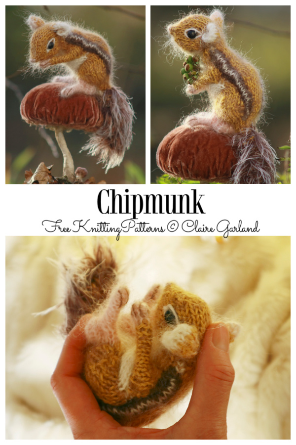 Amigurumi Toy Chipmunk Free Knitting Pattern