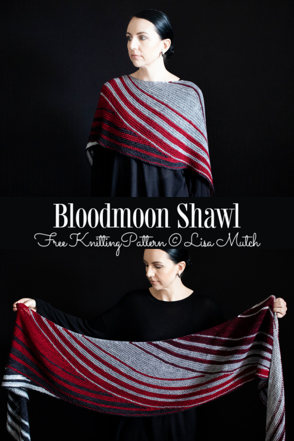 Bloodmoon Shawl Free Knitting Pattern
