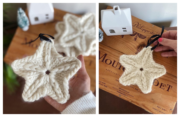 Christmas Star Ornament Free Knitting Patterns