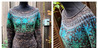 Colorwork Snowfall Pullover Sweater Free Knitting Pattern
