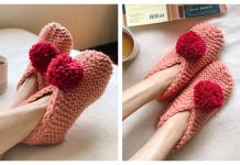 Knit Easy Chunky Slippers Free Knitting Pattern + Video
