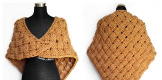 Knit Ginger Basket Shawlette Free Knitting Pattern