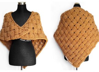 Knit Ginger Basket Shawlette Free Knitting Pattern